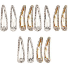 12St Rhinestone Haarclip Voor Dik & Dun Haar Diverse Kleuren