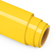 Prime Vinyl Heat Transfer Vinyl-12 x 8FT Yellow Iron on Vinyl for