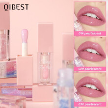 (Matches the image) Glitter Pearlescent Lip Gloss Oil Moisturizing Color Changing Mirror Lip Oil Makeup Lasting Lip Tint Plumper Cosmetics
