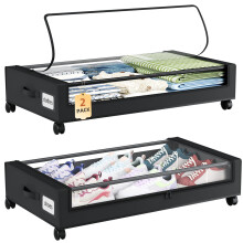 Somdot 48L Under Bed Storage Box - Large Capacity Under Bed Storage on