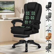 ELFORDSON Executive Office Chair with 8-Point Massage & Seat Heated