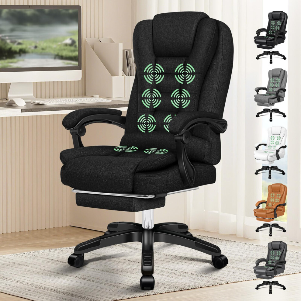 Elfordson Executive Office Chair With 8-Point Massage & Seat Heated