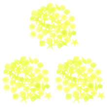 300St Aquarium Gele Luminous Resin Rocks Glow in The Dark Decor