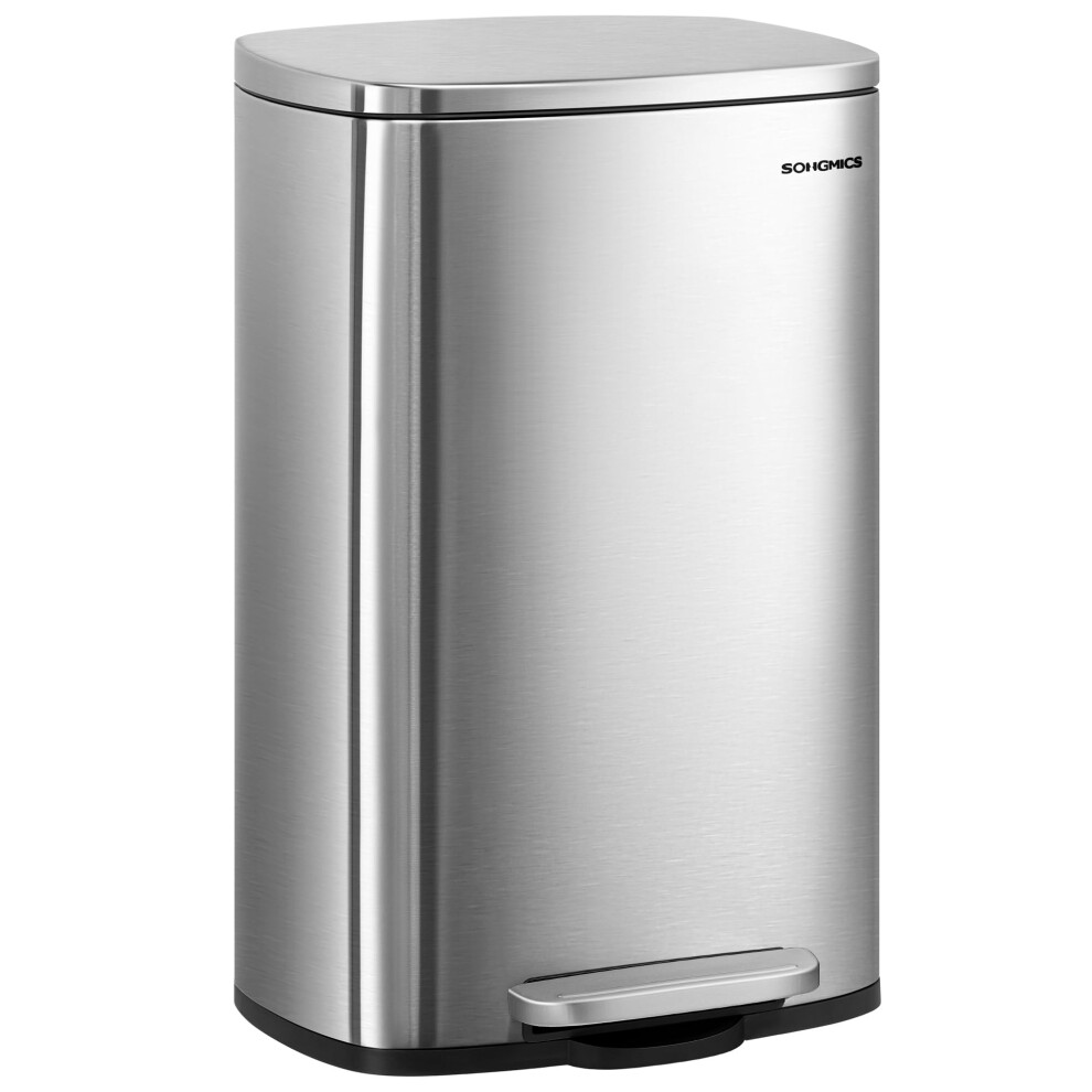 Songmics Kitchen Bin 13 Gallon (50 L) - Pedal Rubbish Bin - Soft Close