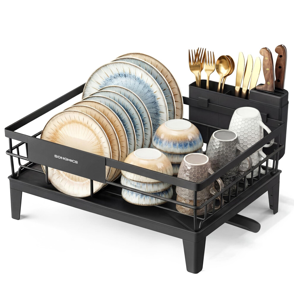 Songmics Dish Drying Rack - Dish Drainer Rack For Kitchen Counter