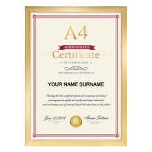 Giftgarden Gold A4 Picture Frame - Versatile A4 Photo Frames for Desk
