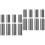 16Stk Gewindekupplung Runde Muffe Industrieverbinder 4
