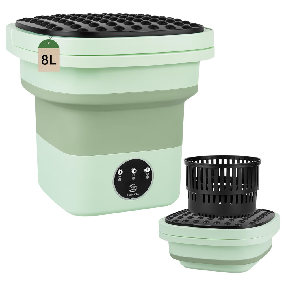 Dmjjsd Washing Machine 8L Portable Washers Mini Washing Machine & Spin