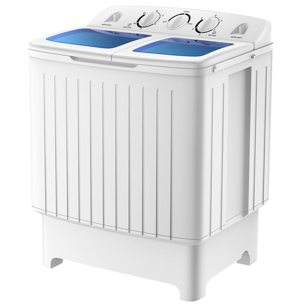 Tangzon Twin Tub Washing Machine, 8Kg Portable Washing Machine And Spi