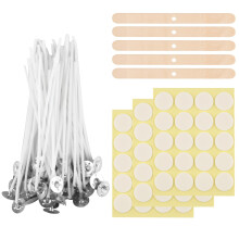 Candle Wicks for Making Candles - 100 Pcs 20cm Cotton Pre Waxed Candle