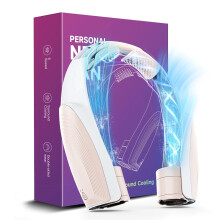 6000mAh Portable Neck Fan Bladeless, Hands Free USB Rechargeable Personal Fan, 360 Cooling Airflow, 6 Speeds Wearable Fan for Travel, Office and Out