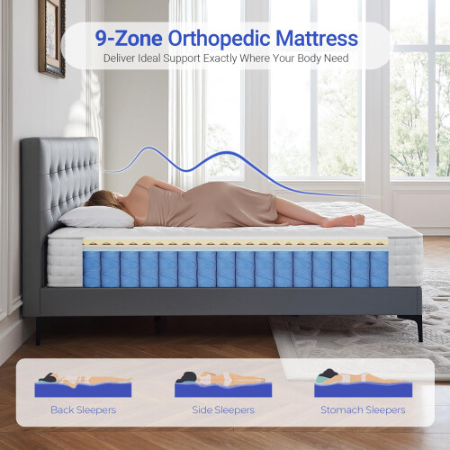 dosleeps King Size Mattress 5FT - 10.2" Extra Thick Memory Foam 2