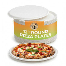 The Happy Garden Pizza Plates - 12 Inch Round (Pack of 50)
