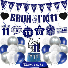 11th Birthday Decorations Balloons Boys