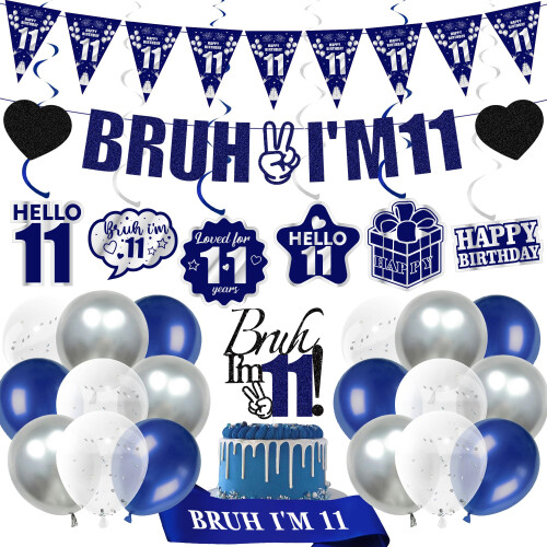 11th Birthday Decorations Balloons Boys