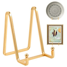 Plate Holder Easel Display Stand - 4.5 inch Metal Plate Stands for Dis
