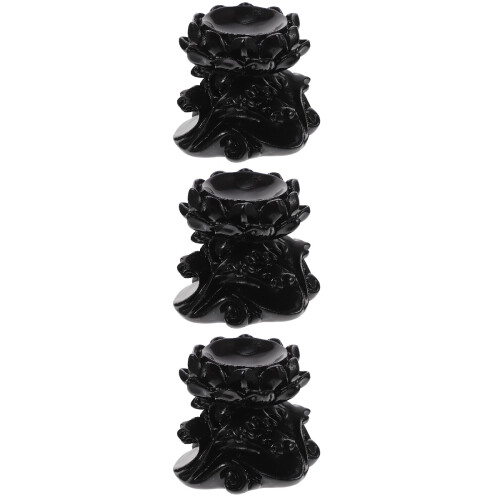 3Stk Kristallkugelhalter Lotus Resin Im 1