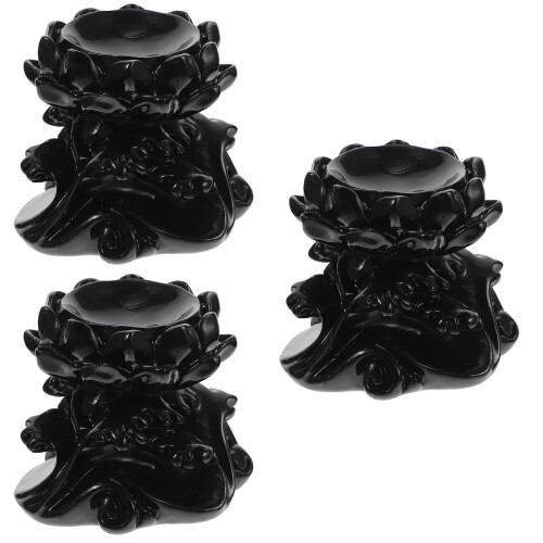 3Stk Kristallkugelhalter Lotus Resin Im 2