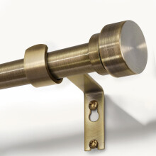 Gormena Antique Bronze Curtain Poles 80-148cm 25mm Diameter Extendable Ceiling Metal Curtain Rod Blackout Heavy Duty Telescopic Window Curtain Pole f
