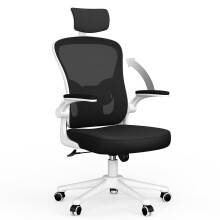 naspaluro Office Desk Chair with Flip-Up Armrest High Back Ergonomic