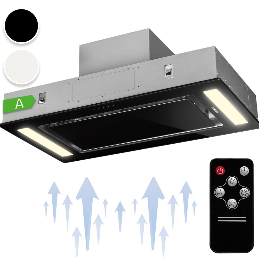 Klarstein Remy - Island Cooker Hood, Kitchen Extractor Fan, Extractor