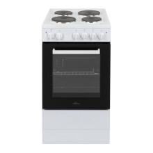 Willow WE50SSW 62L Freestanding Electric Cooker, 50cm Wide Single Cavi