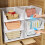 TidyIsles 4 Pack Folding Stackable Plastic Storage Organisers, White 2