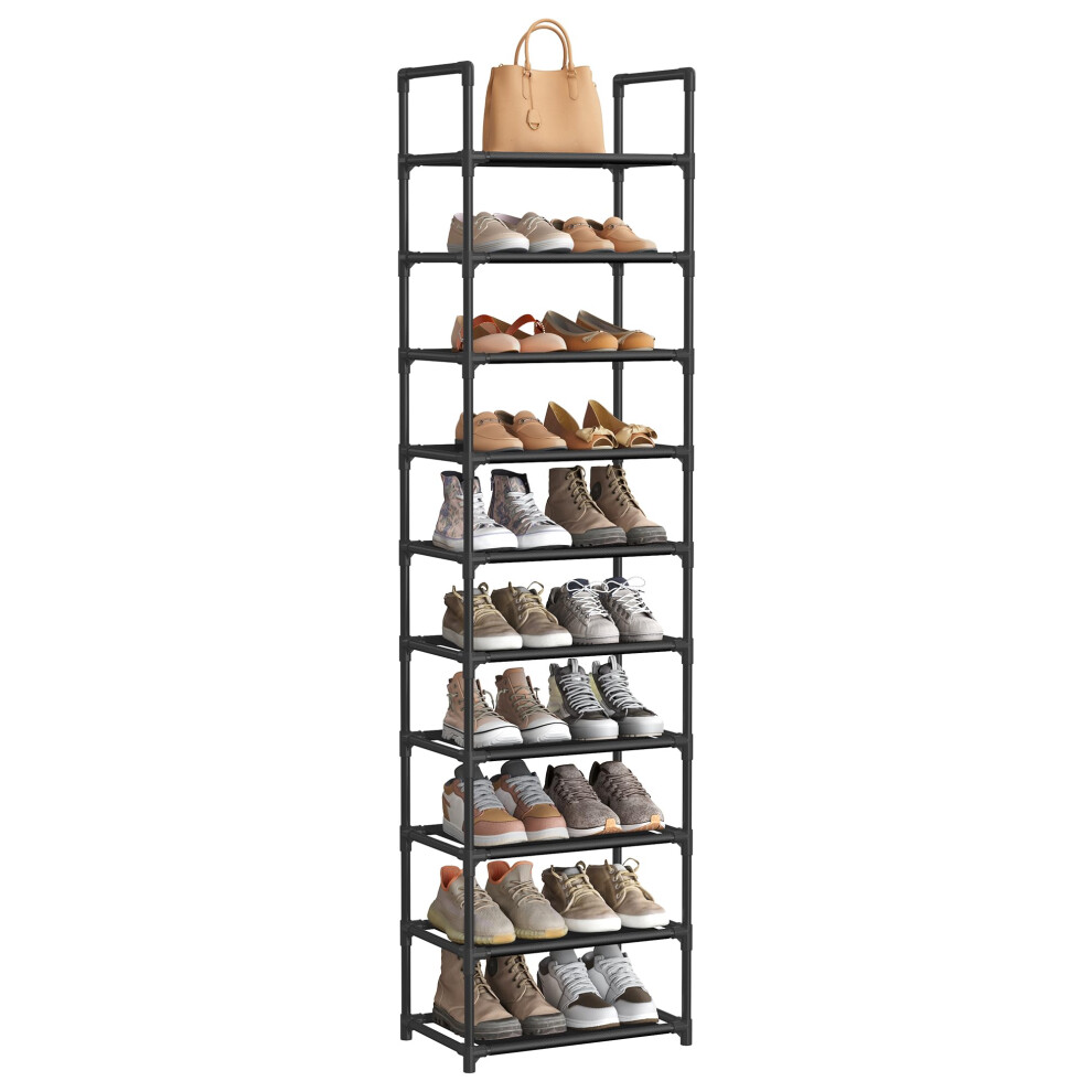 Songmics 10-Tier Shoe Rack - Shoe Stand - Space-Saving Shoe Storage