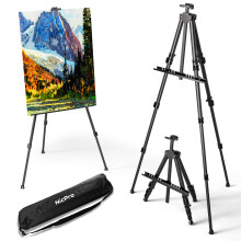 Nicpro Art Easel for Sign - Black Aluminum Metal Tripod Stand