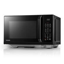 Toshiba 800W Flatbed Microwave Solo Digital 23L Black Microwave Oven with 11 Power Levels, 7 Auto Menus, Chef Defrost, +30S Express Cook, Easy Clean W