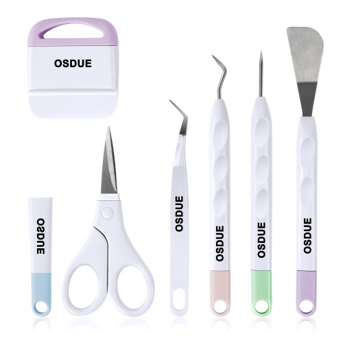 OSDUE 6 PCS Vinyl Weeding Tools - Craft Weeding Tools Set