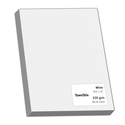 96 Pieces - White Cardstock 230gsm, 8.5" x 11"