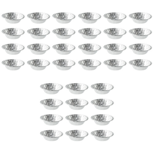 3Sets Silberne Backförmchen Für Mini-Muffins Und Eiertörtchen, Einweg 2