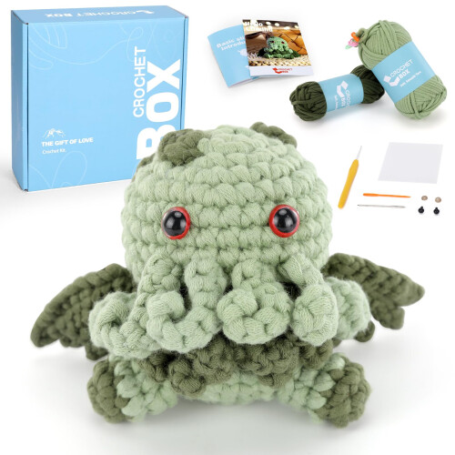 Crochet Kit for Beginners - Adults' Starter Kit - Easy Knitting Yarn
