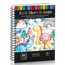 A4 Sketch Book for Kids - 60 Sheets Hardcover Drawing Pad