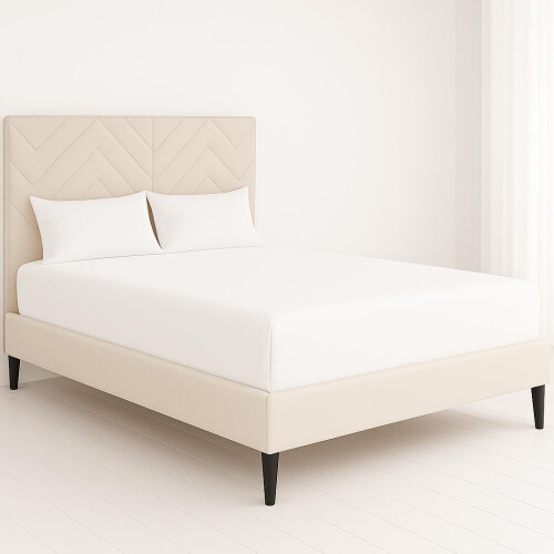 ChComfort Deep King Size Fitted Sheet with 2 Matching Pillowcases