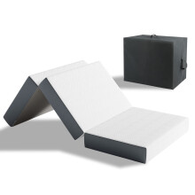 Vesgantti Foldable Mattress 10CM Single Folding Memory Foam Mattress | Tri-fold Mattress with Storage Bag for Travel, Camping, Guest Bed