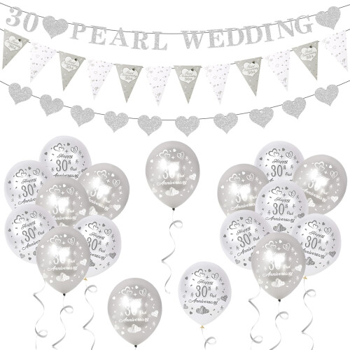 HZHSGLY 30th Wedding Anniversary Decorations