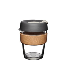 KeepCup Reusable Coffee Cup - Brew Tempered Glass and Natural Cork