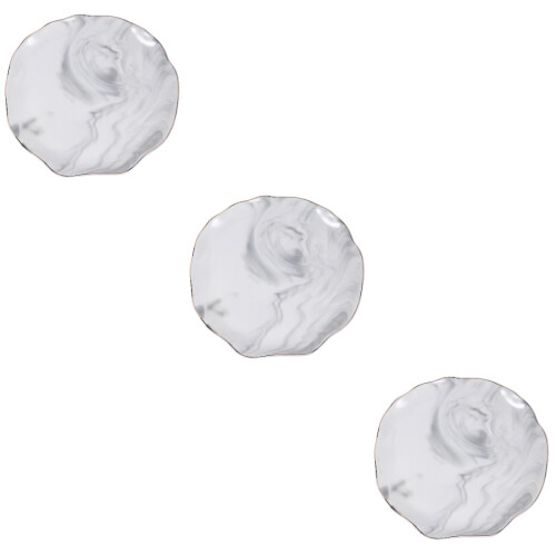 3Stk Nordic Keramik Schmucktablett Marmor Design 2