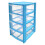 Mini 4 Drawer Plastic Storage Tower 1