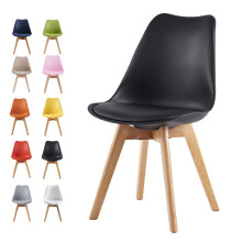 mcc direct Dining Chairs Wooden Legs Soft Cushion Pad Stylish DELUXE