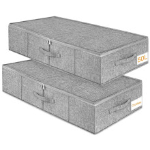 JUPELI 17 cm High Under Bed Storage Box with Lid