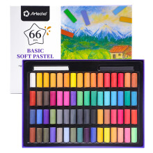 Artecho Soft Pastel Set of 66 - 64 Colours Including Extra Black & Whi