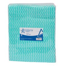andarta - Green J-Dish Cloths - Pack of 50 (35 x 42cm)