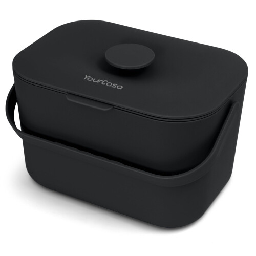 YourCasa Kitchen food waste bin caddy with ergonomic handle