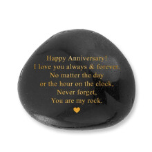 VELENTI Happy Anniversary Rock - Heartwarming “You Are My Rock” Weddin