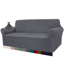 Granbest High Stretch Sofa Covers 4 Seater Super Soft Extra Large Couch Covers for Dogs Pets Cats Jacquard Spandex Non Slip Sofa Slipcover Furniture