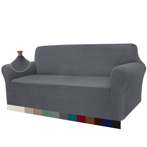 Granbest High Stretch Sofa Covers 3 Seater Super Soft Stylish Couch