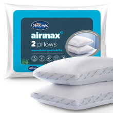 Silentnight Airmax Pillow Pack of 2 – Air Mesh Sides Maximising Airflow Preventing Overheating for a Cool Night's Sleep – Machine Washable and Hyp